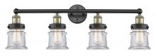Innovations Lighting 616-4W-BAB-G182S - Canton - 4 Light - 32 inch - Black Antique Brass - Bath Vanity Light