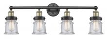 Innovations Lighting 616-4W-BAB-G184S - Canton - 4 Light - 32 inch - Black Antique Brass - Bath Vanity Light