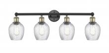 Innovations Lighting 616-4W-BAB-G292 - Salina - 4 Light - 33 inch - Black Antique Brass - Bath Vanity Light