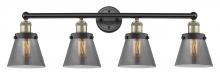 Innovations Lighting 616-4W-BAB-G63 - Cone - 4 Light - 33 inch - Black Antique Brass - Bath Vanity Light