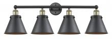Innovations Lighting 616-4W-BAB-M13-BK - Edison - 4 Light - 35 inch - Black Antique Brass - Bath Vanity Light
