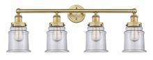 Innovations Lighting 616-4W-BB-G182 - Canton - 4 Light - 33 inch - Brushed Brass - Bath Vanity Light