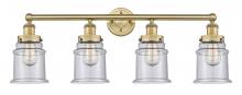 Innovations Lighting 616-4W-BB-G184 - Canton - 4 Light - 33 inch - Brushed Brass - Bath Vanity Light