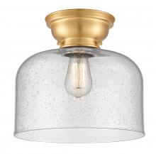 Innovations Lighting 623-1F-SG-G74-L-LED - Bell - 1 Light - 12 inch - Satin Gold - Flush Mount