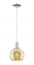 Innovations Lighting 716-1P-PN-G128-8 - Athens - 1 Light - 8 inch - Polished Nickel - Cord hung - Mini Pendant