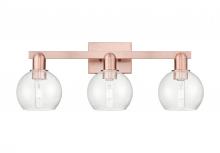 Innovations Lighting 716-3W-AC-G124-6 - Athens - 3 Light - 25 inch - Antique Copper - Bath Vanity Light