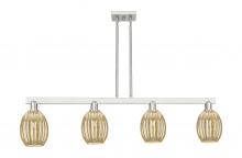 Innovations Lighting 716-4I-SN-G459-6ME - Preston - 4 Light - 48 inch - Brushed Satin Nickel - Cord hung - Island Light