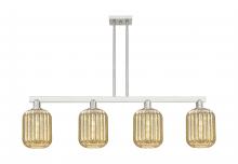 Innovations Lighting 716-4I-SN-G460-7ME - Preston - 4 Light - 48 inch - Brushed Satin Nickel - Cord hung - Island Light