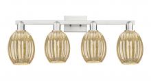 Innovations Lighting 716-4W-SN-G459-6ME - Preston - 4 Light - 36 inch - Brushed Satin Nickel - Bath Vanity Light