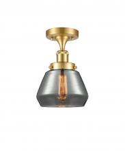 Innovations Lighting 916-1C-SG-G173 - Fulton - 1 Light - 6 inch - Satin Gold - Flush Mount