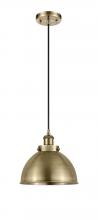 Innovations Lighting 916-1P-AB-MFD-10-AB - Ballston Urban - 1 Light - 10 inch - Antique Brass - Cord hung - Mini Pendant