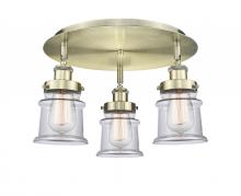 Innovations Lighting 916-3C-AB-G182S - Canton - 3 Light - 17 inch - Antique Brass - Flush Mount