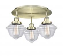 Innovations Lighting 916-3C-AB-G532 - Oxford - 3 Light - 18 inch - Antique Brass - Flush Mount