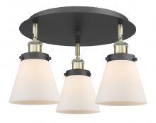 Innovations Lighting 916-3C-BAB-G61 - Cone - 3 Light - 18 inch - Black Antique Brass - Flush Mount