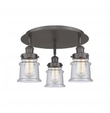 Innovations Lighting 916-3C-OB-G184S - Canton - 3 Light - 17 inch - Oil Rubbed Bronze - Flush Mount