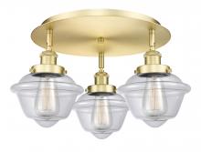 Innovations Lighting 916-3C-SG-G532 - Oxford - 3 Light - 18 inch - Satin Gold - Flush Mount