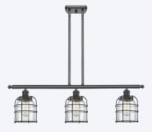 Innovations Lighting 916-3I-BK-G52-CE - Bell Cage - 3 Light - 36 inch - Matte Black - Stem Hung - Island Light