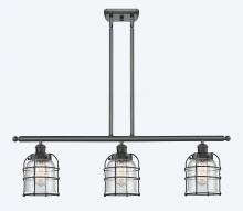 Innovations Lighting 916-3I-BK-G54-CE - Bell Cage - 3 Light - 36 inch - Matte Black - Stem Hung - Island Light