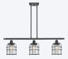 Innovations Lighting 916-3I-BK-G54-CE-LED - Bell Cage - 3 Light - 36 inch - Matte Black - Stem Hung - Island Light