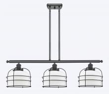 Innovations Lighting 916-3I-BK-G71-CE - Bell Cage - 3 Light - 36 inch - Matte Black - Stem Hung - Island Light