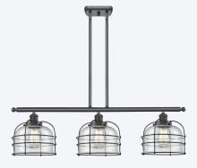 Innovations Lighting 916-3I-BK-G74-CE - Bell Cage - 3 Light - 36 inch - Matte Black - Stem Hung - Island Light