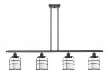 Innovations Lighting 916-4I-BK-G51-CE - Bell Cage - 4 Light - 48 inch - Matte Black - Stem Hung - Island Light
