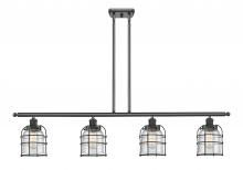 Innovations Lighting 916-4I-BK-G54-CE-LED - Bell Cage - 4 Light - 48 inch - Matte Black - Stem Hung - Island Light