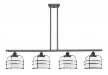 Innovations Lighting 916-4I-BK-G71-CE - Bell Cage - 4 Light - 48 inch - Matte Black - Stem Hung - Island Light