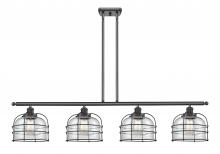 Innovations Lighting 916-4I-BK-G72-CE - Bell Cage - 4 Light - 48 inch - Matte Black - Stem Hung - Island Light