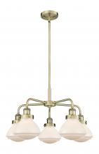 Innovations Lighting 916-5CR-AB-G321 - Olean - 5 Light - 25 inch - Antique Brass - Chandelier