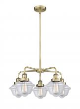 Innovations Lighting 916-5CR-AB-G532 - Oxford - 5 Light - 25 inch - Antique Brass - Chandelier
