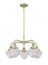 Innovations Lighting 916-5CR-AB-G534 - Oxford - 5 Light - 25 inch - Antique Brass - Chandelier
