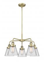 Innovations Lighting 916-5CR-AB-G62 - Cone - 5 Light - 24 inch - Antique Brass - Chandelier