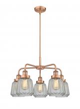 Innovations Lighting 916-5CR-AC-G142 - Chatham - 5 Light - 25 inch - Antique Copper - Chandelier