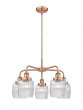 Innovations Lighting 916-5CR-AC-G302 - Colton - 5 Light - 24 inch - Antique Copper - Chandelier