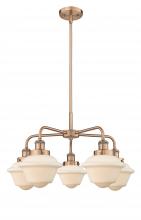 Innovations Lighting 916-5CR-AC-G531 - Oxford - 5 Light - 25 inch - Antique Copper - Chandelier