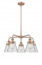 Innovations Lighting 916-5CR-AC-G62 - Cone - 5 Light - 24 inch - Antique Copper - Chandelier