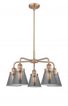 Innovations Lighting 916-5CR-AC-G63 - Cone - 5 Light - 24 inch - Antique Copper - Chandelier