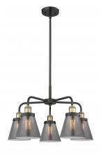 Innovations Lighting 916-5CR-BAB-G63 - Cone - 5 Light - 24 inch - Black Antique Brass - Chandelier
