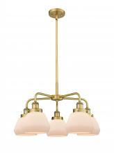 Innovations Lighting 916-5CR-BB-G171 - Fulton - 5 Light - 25 inch - Brushed Brass - Chandelier