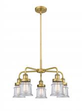 Innovations Lighting 916-5CR-BB-G182S - Canton - 5 Light - 23 inch - Brushed Brass - Chandelier