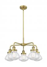 Innovations Lighting 916-5CR-BB-G322 - Olean - 5 Light - 25 inch - Brushed Brass - Chandelier