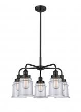 Innovations Lighting 916-5CR-BK-G182 - Canton - 5 Light - 24 inch - Matte Black - Chandelier