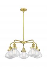 Innovations Lighting 916-5CR-SG-G324 - Olean - 5 Light - 25 inch - Satin Gold - Chandelier