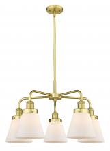 Innovations Lighting 916-5CR-SG-G61 - Cone - 5 Light - 24 inch - Satin Gold - Chandelier