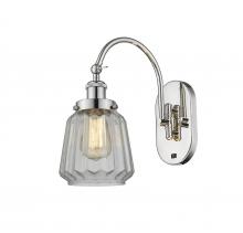 Innovations Lighting 918-1W-PN-G142 - Chatham - 1 Light - 7 inch - Polished Nickel - Sconce