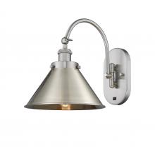 Innovations Lighting 918-1W-SN-M10-SN-LED - Briarcliff - 1 Light - 10 inch - Brushed Satin Nickel - Adjustable Swing Arm