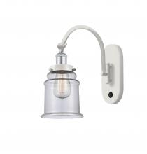 Innovations Lighting 918-1W-WPC-G182 - Canton - 1 Light - 7 inch - White Polished Chrome - Sconce