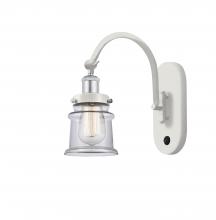 Innovations Lighting 918-1W-WPC-G182S - Canton - 1 Light - 7 inch - White Polished Chrome - Sconce