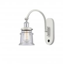 Innovations Lighting 918-1W-WPC-G184S - Canton - 1 Light - 7 inch - White Polished Chrome - Sconce